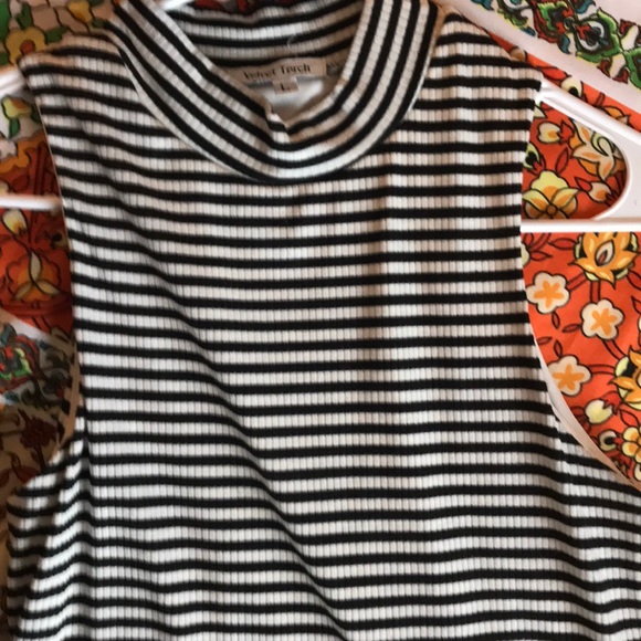 black and white horizontal stripe maxi dress - Picture 3 of 3